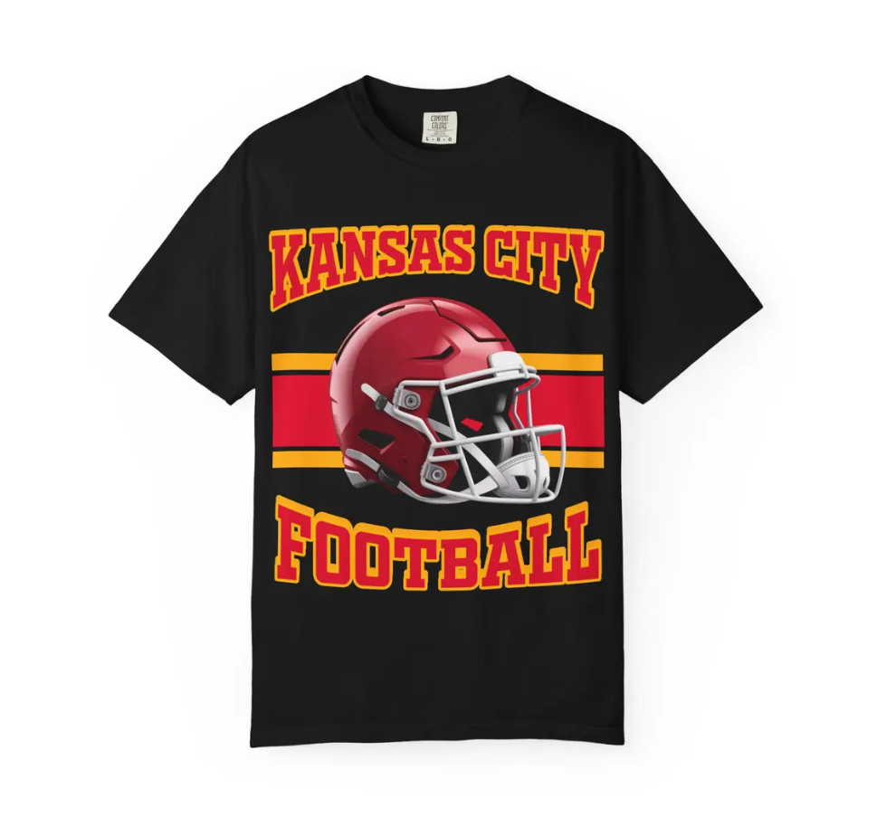 Kansas City Football tshirt, Vintage Game Day Tee Shirt, Retro KC Football Lovers Fan Shirt Gift, Kansas City Chiefs, Kc Gift Ideas, Unisex