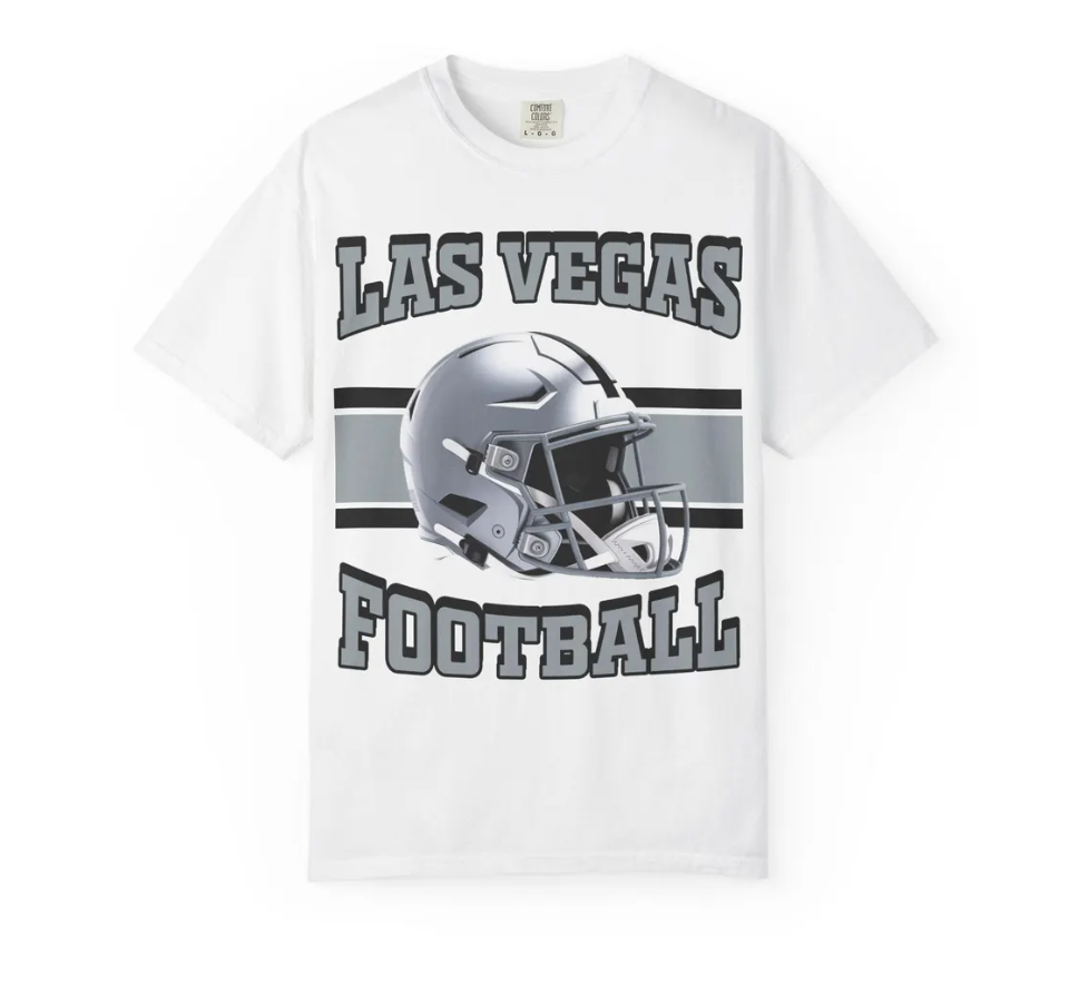 Las Vegas Raiders T-Shirt, Las Vegas Football Tee, NFL Raiders, Comfort Colors, Retro Football Shirt, NFL Team Apparel