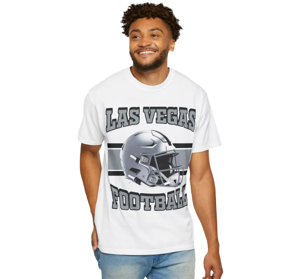 Las Vegas Raiders T-Shirt, Las Vegas Football Tee, NFL Raiders, Comfort Colors, Retro Football Shirt, NFL Team Apparel