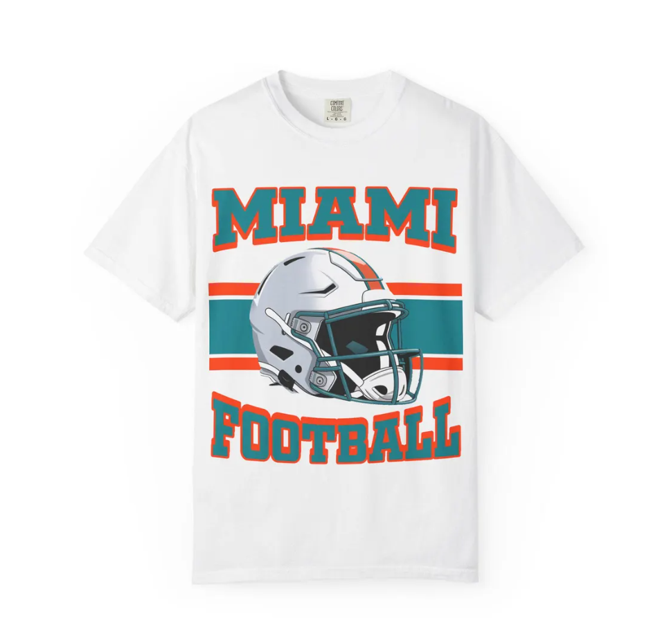Miami Dolphins Shirt for Men & Women, Miami Football Tee, Official Dolphins Fan Gift, NFL Team Apparel, Game Day Shirt