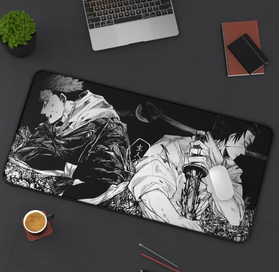 Anime Jujutsu Kaisen Sukuna-Yuji Desk Mat, Mouse Pad, Choose Size