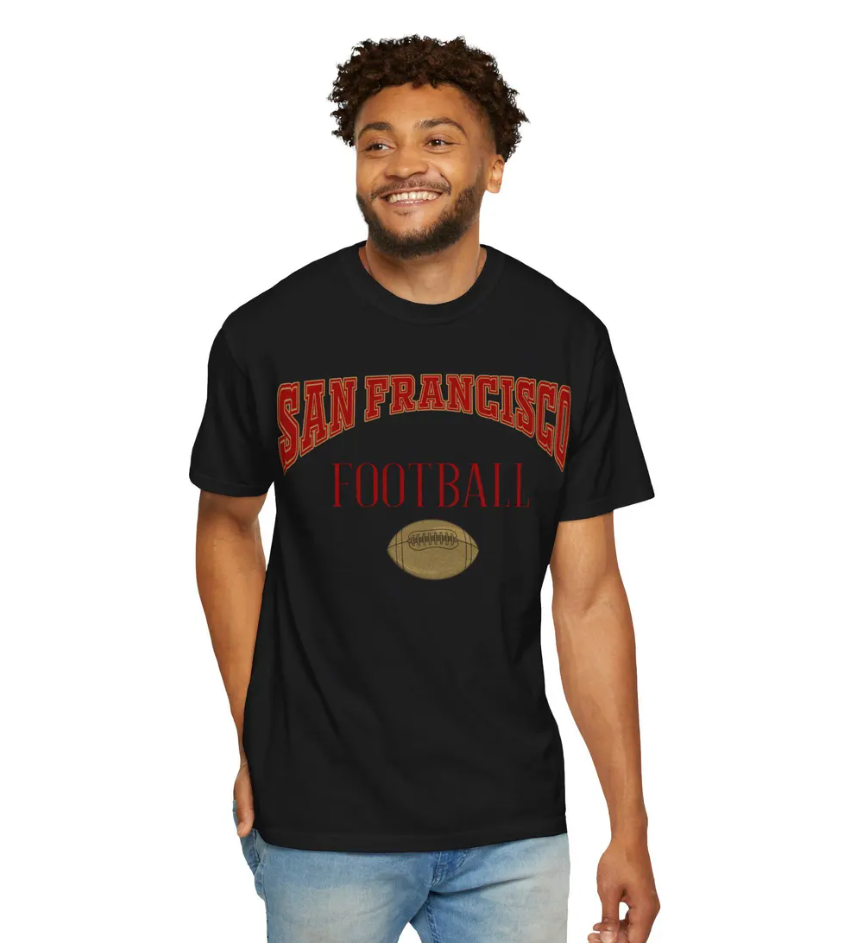 49ers Shirt, San Francisco Football, Niners Fan Gear, SF Football T-Shirt, San Francisco 49ers Team Gear, Game Day Tee
