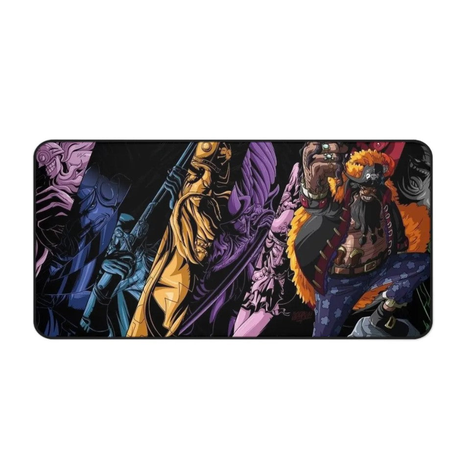 Anime One Piece Black Beard Desk Mat, Mouse Pad, Choose Size