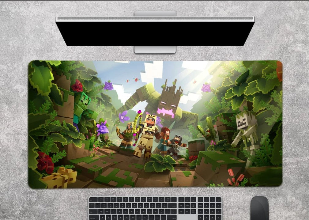 Gaming Mouse Pad Minecraft Gift Gaming Large Mousepad Gaming Desk Pad Gaming Desk Mat Gamer Mousepad Gamer Boyfriend Gift Mousepad, Choose Size