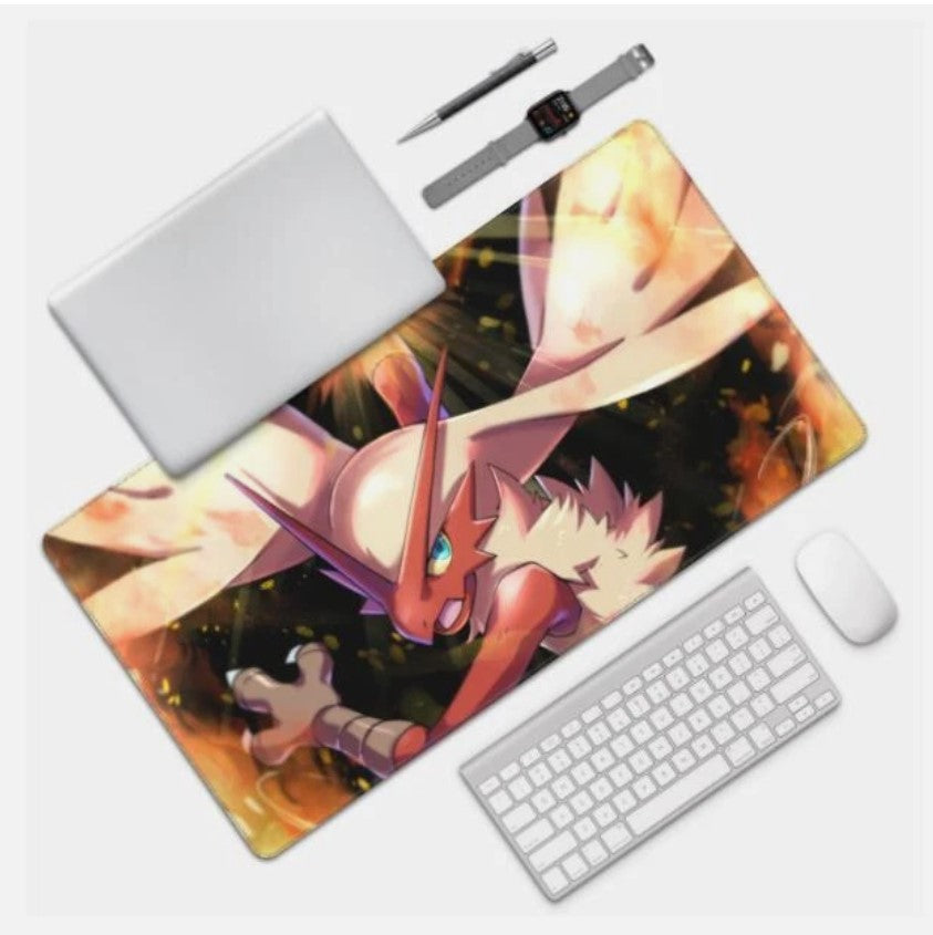 Board Card Game Pokemon Blaziken Gaming Mouse Pad PTCG CCG MTG Play Mat, Choose Size