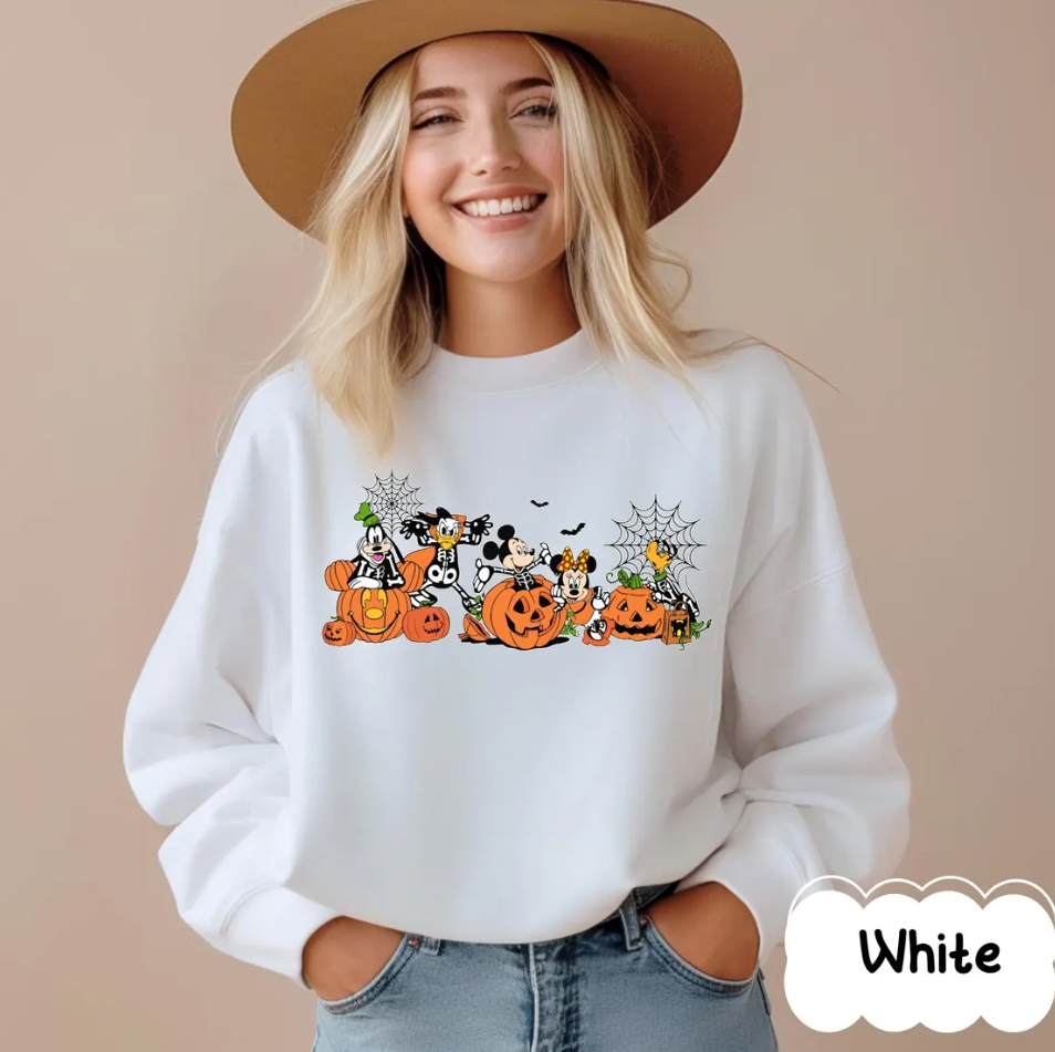 Mickey and Friends Halloween Sweater,Disney Halloween Shirt,Hocus Pocus Shirt,Spooky Season Shirt, Disney Pumpkin Shirt, Disney Spooky Shirt