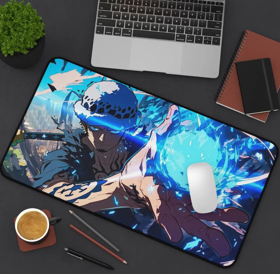 Anime One Piece Law Desk Mat, Mouse Pad, Choose Size