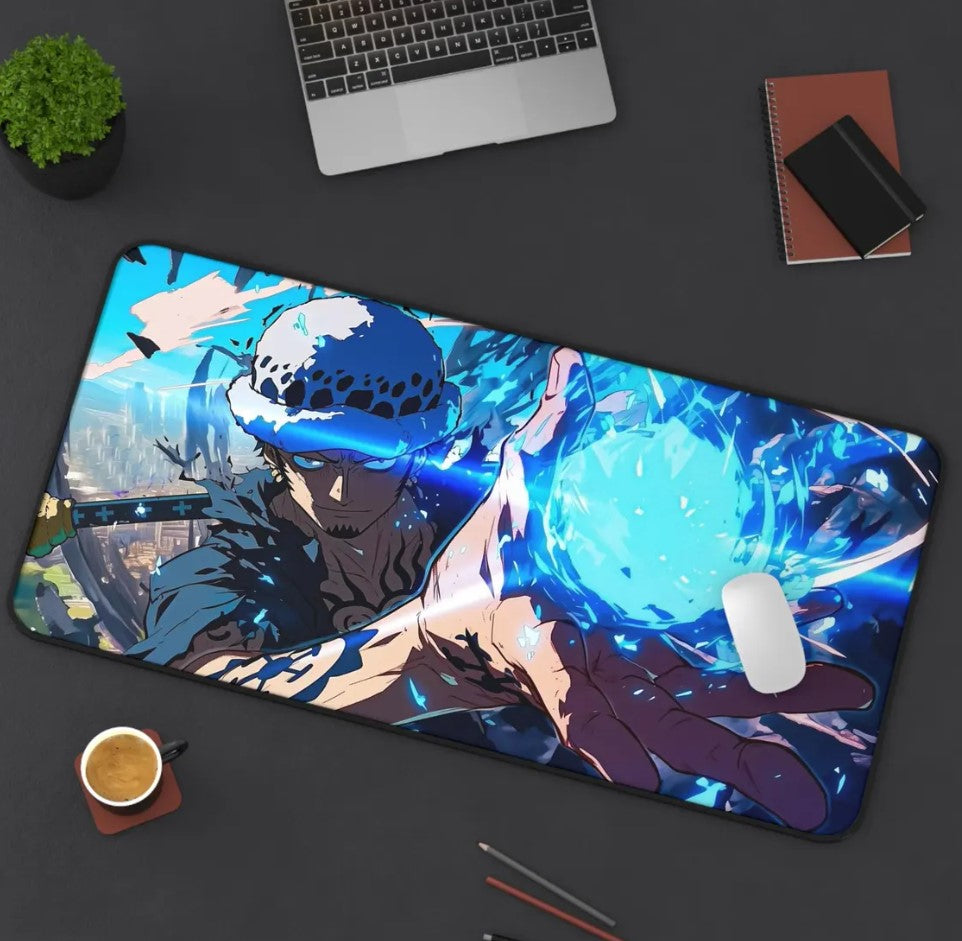 Anime One Piece Law Desk Mat, Mouse Pad, Choose Size