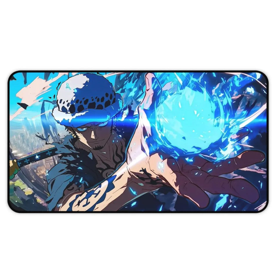 Anime One Piece Law Desk Mat, Mouse Pad, Choose Size