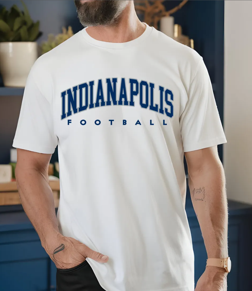Indianapolis Football T-Shirt, Sweatshirt, City Pride Apparel, Sports Fan Gift, Game Day Outfit, Comfy Tee, Indiana