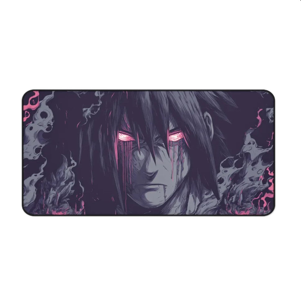 Anime-Inspired Desk Mat with Dark Aesthetic, Gaming Setup Accessory, Gift for Gamers and Anime Fans, Stylish Mouse Pad, Choose Size