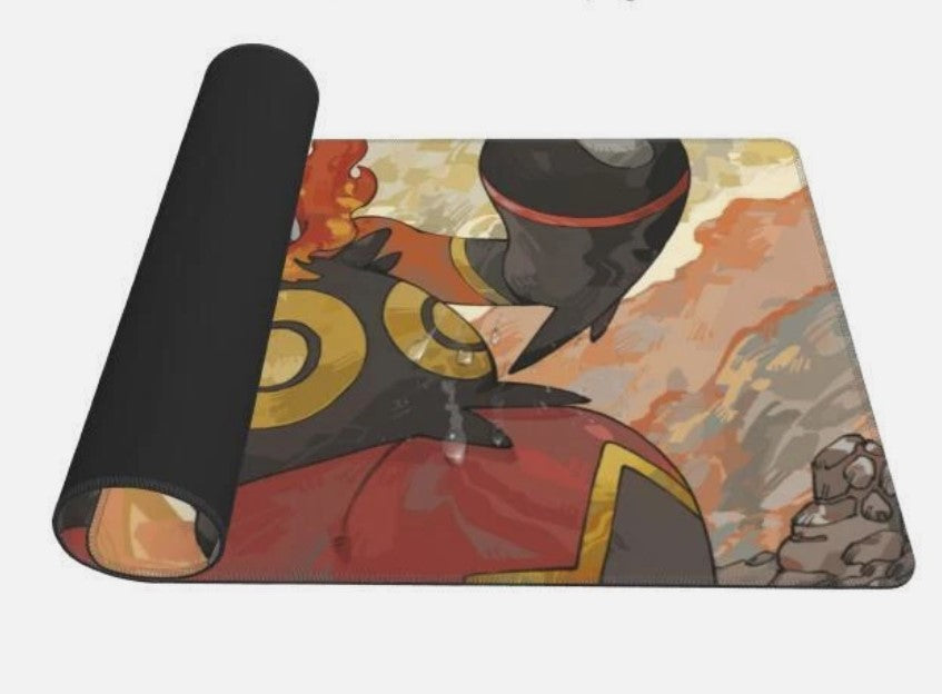 Board Card Game Pokemon Emboar Gaming Mouse Pad PTCG CCG MTG Play Mat, Choose Size