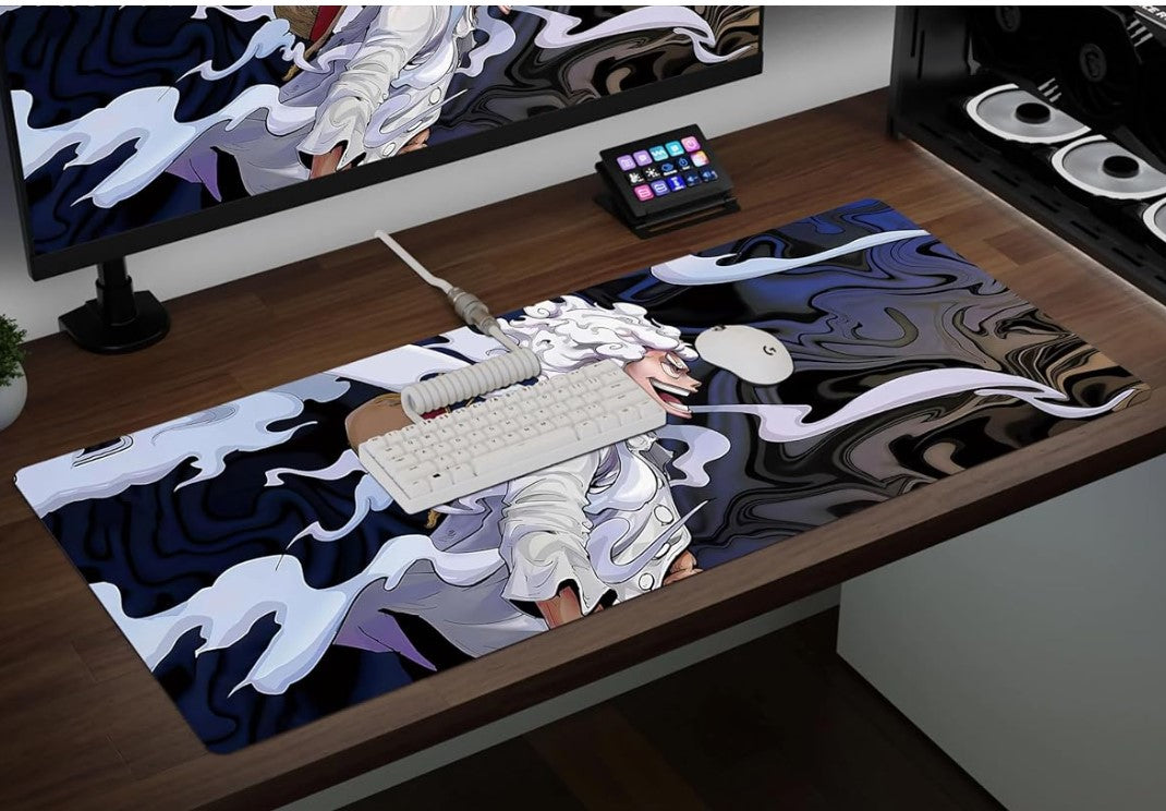 Extended Large Gaming Mouse Pad XXL & XXXL Full Desk ART style & Mousepad Non-Slip Rubber Base Big Keyboard Mat with Stitched Edges for Gaming