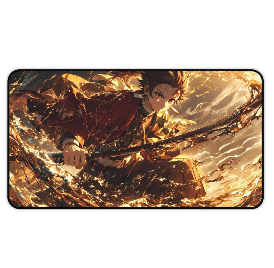 Anime Demon Slayer Tanjiro Kamado Desk Mat, Mouse Pad, Choose Size