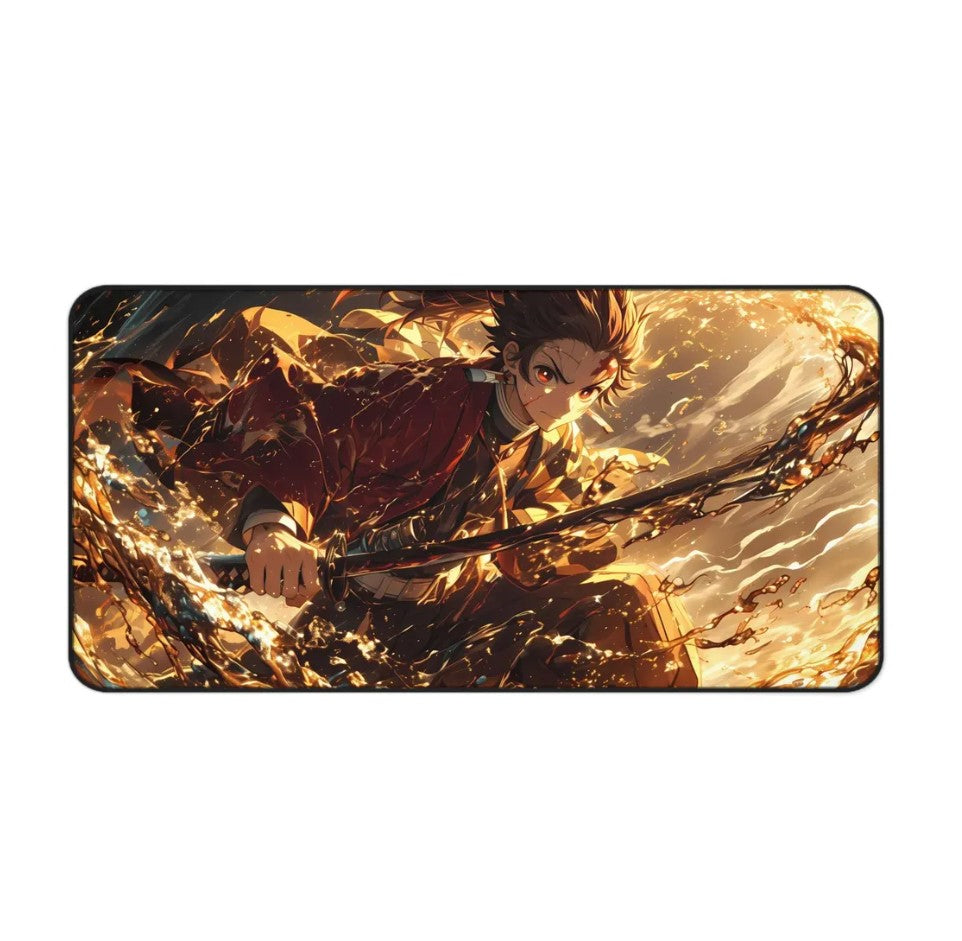 Anime Demon Slayer Tanjiro Kamado Desk Mat, Mouse Pad, Choose Size