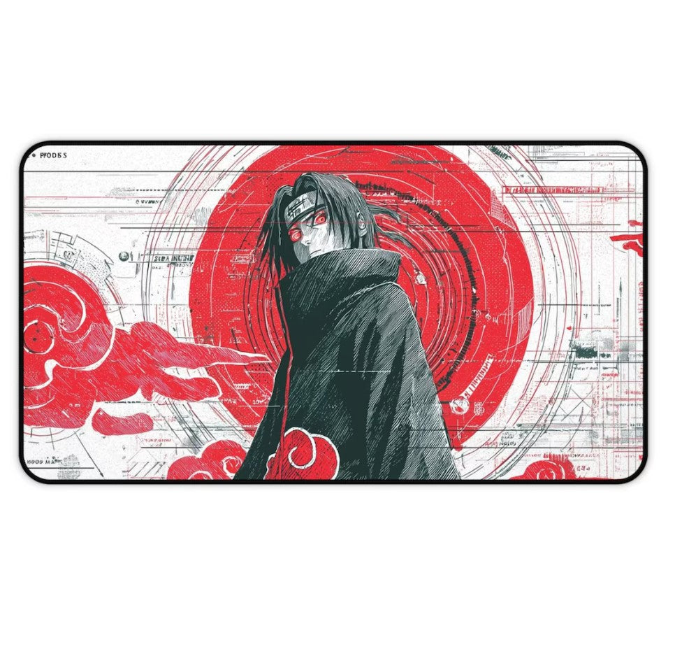 Naruto Itachi Anime Desk Mat, Mouse Pad, Choose Size