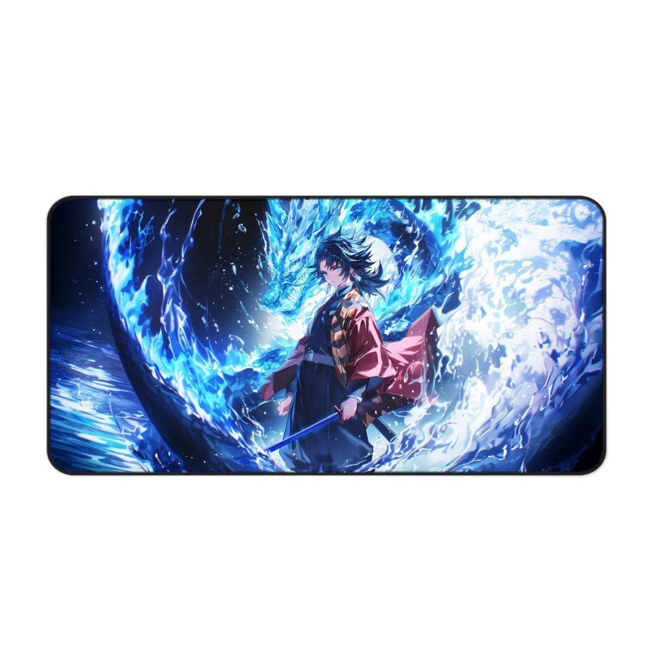 Anime Demon Slayer Giyu Tomioka Desk Mat, Mouse Pad, Choose Size
