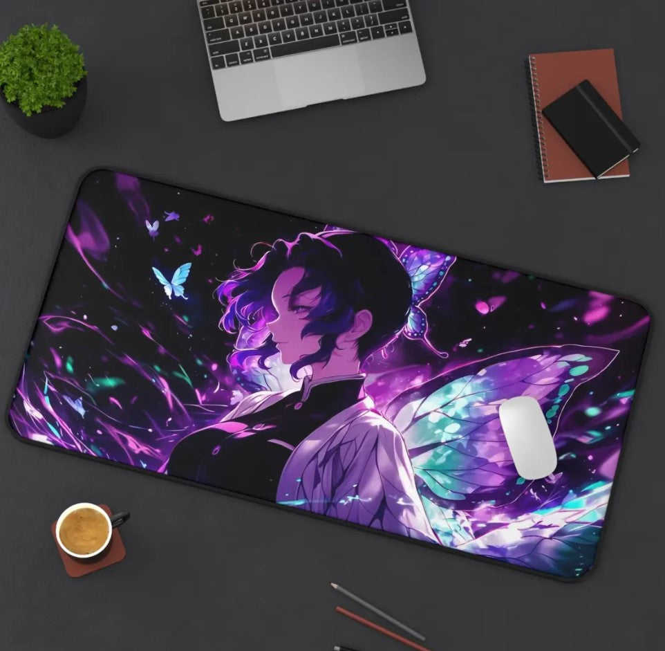 Anime Demon Slayer Shinobu Kocho Desk Mat, Mouse Pad, Choose Size