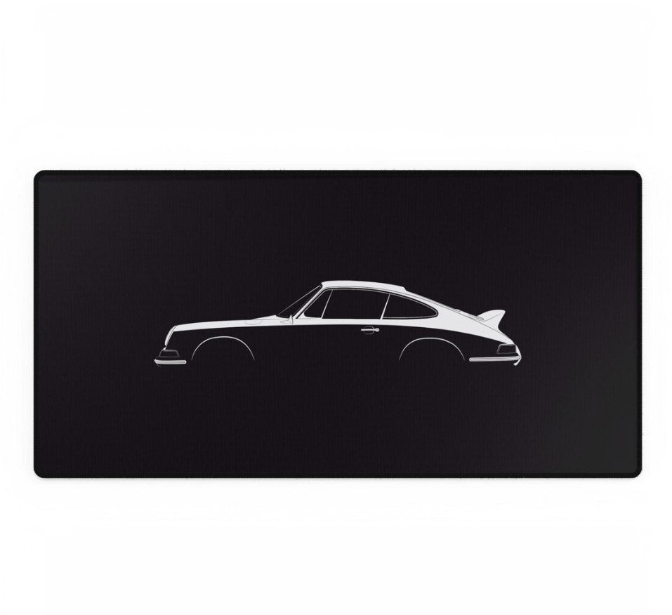Car Silhouette Desk Mat: Modern Office Decor - Automotive Gift
