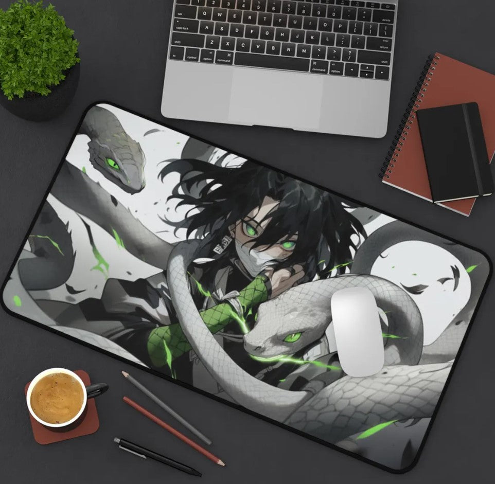 Anime Demon Slayer Obanai Desk Mat, Mouse Pad, Choose Size