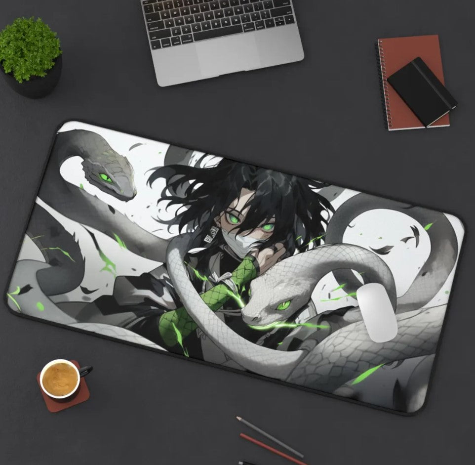 Anime Demon Slayer Obanai Desk Mat, Mouse Pad, Choose Size