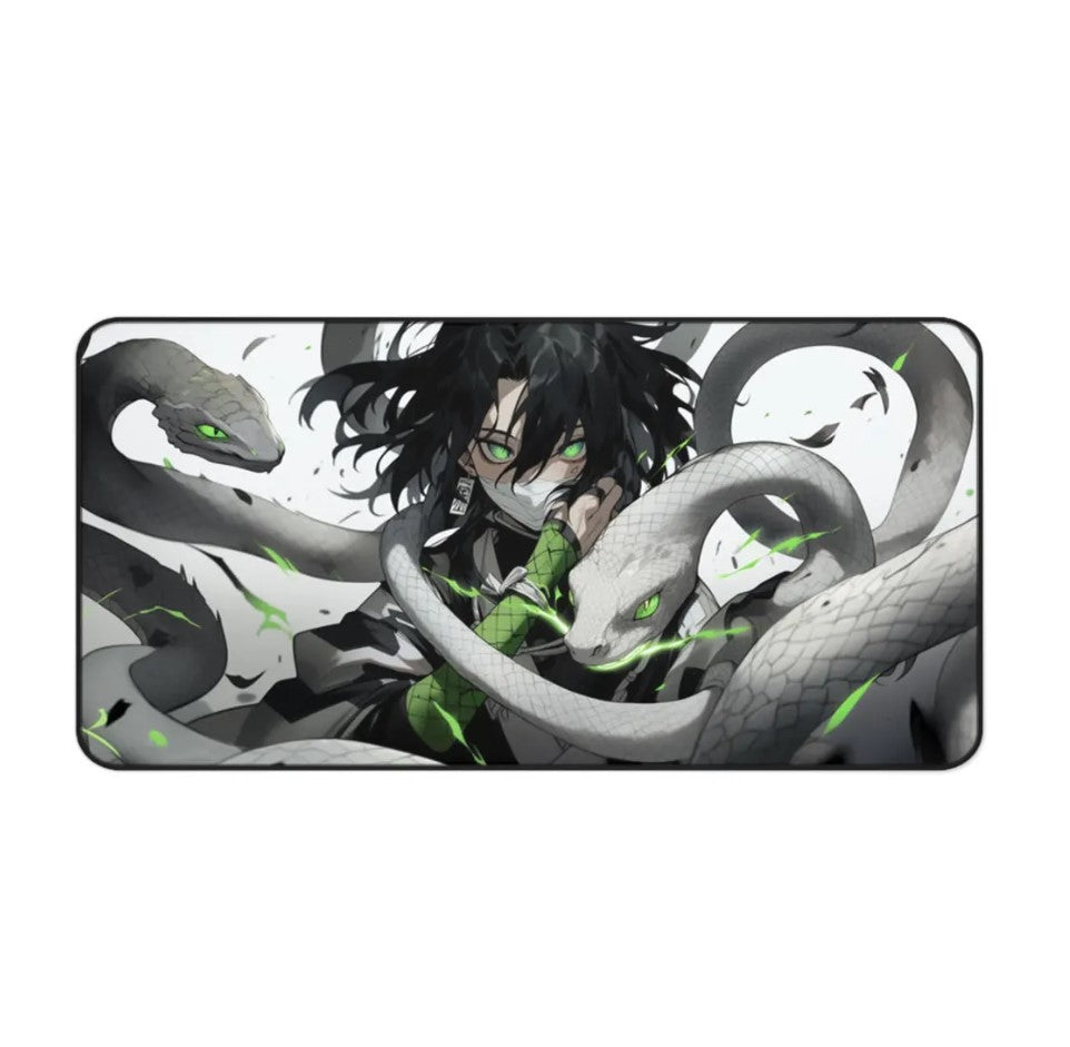 Anime Demon Slayer Obanai Desk Mat, Mouse Pad, Choose Size