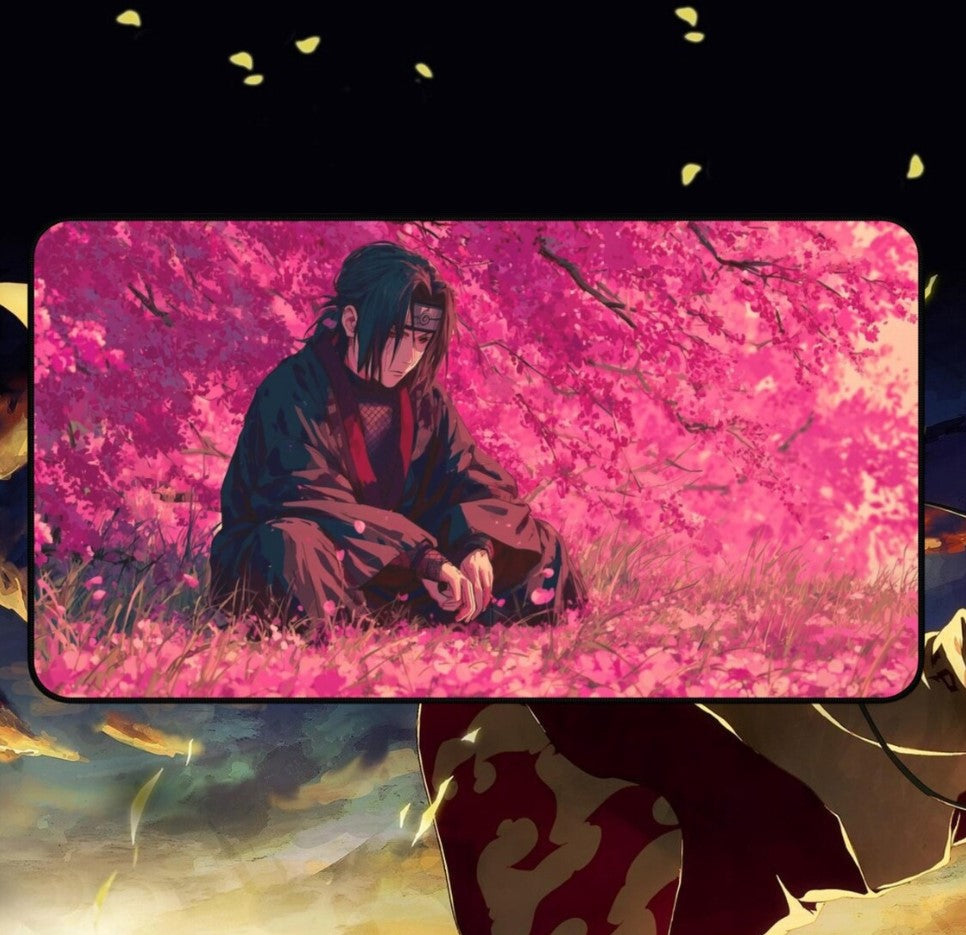 Anime Naruto Akatsuki Itachi Desk Mat, Mouse Pad, Gamer Gift, Anime Fan, Choose Size