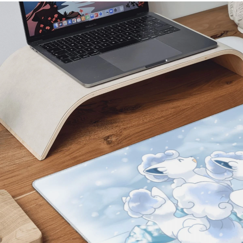 Board Card Game Pokemon Alolan Vulpix Mouse Pad PTCG CCG MTG Games Play Mat