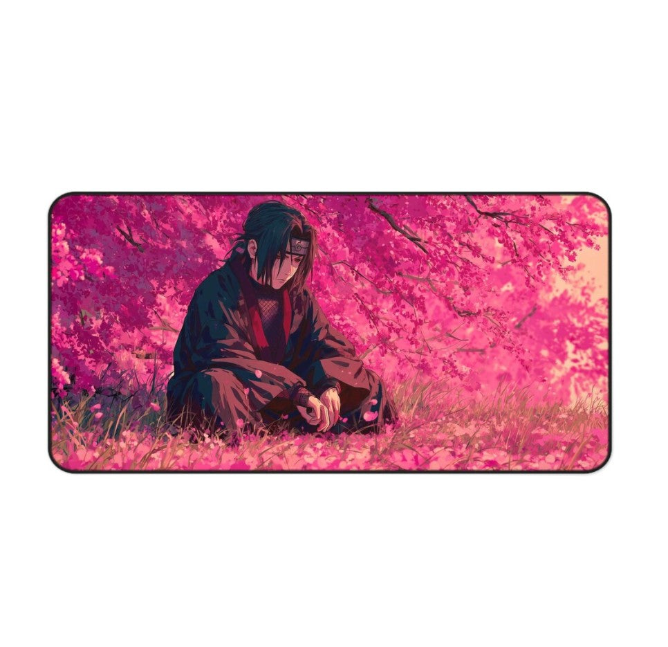 Anime Naruto Akatsuki Itachi Desk Mat, Mouse Pad, Gamer Gift, Anime Fan, Choose Size