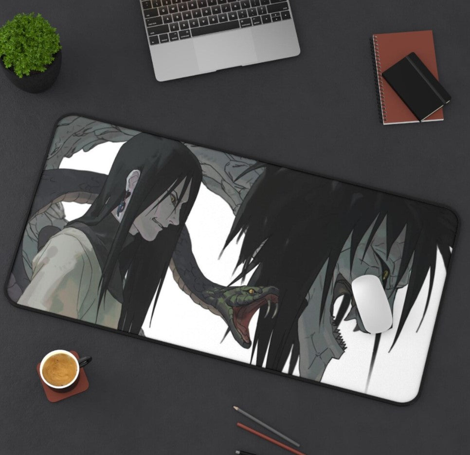 Anime Naruto Orochimaru Desk Mat, Mouse Pad, Gamer Gift, Anime Fan, Choose Size