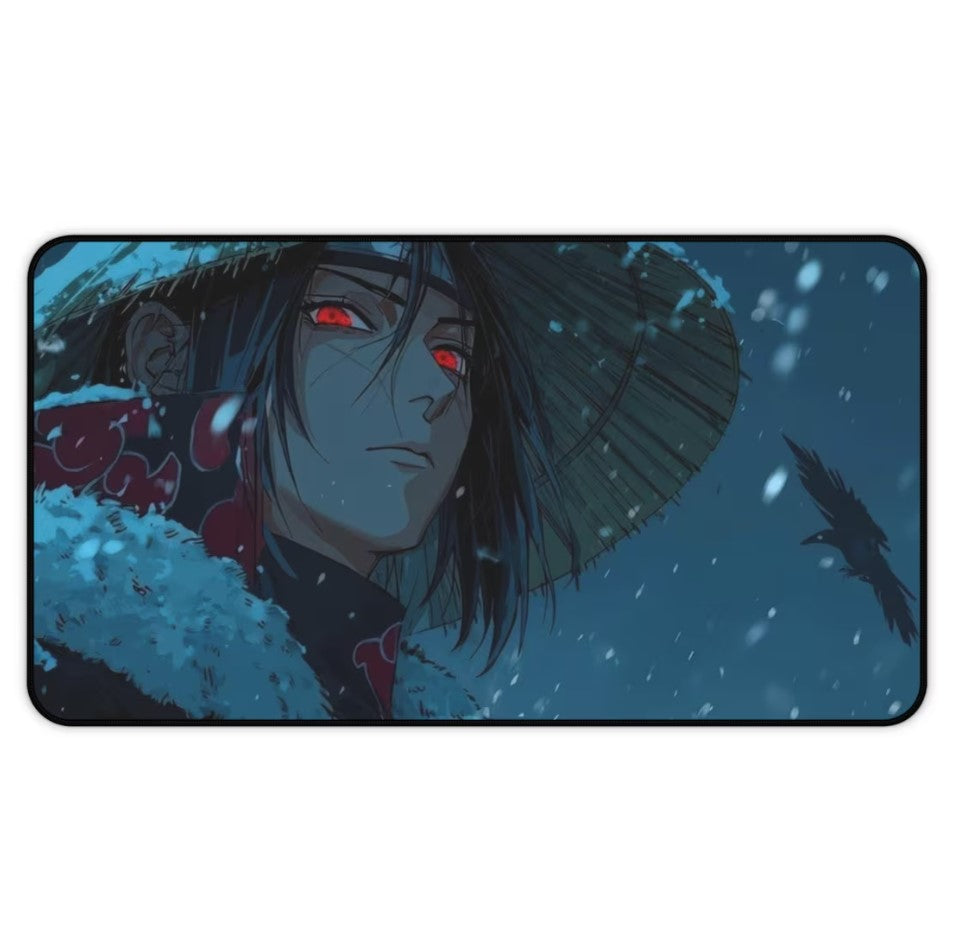 Anime Naruto Itachi Desk Mat, Mouse Pad, Gamer Gift, Anime Fan, Choose Size