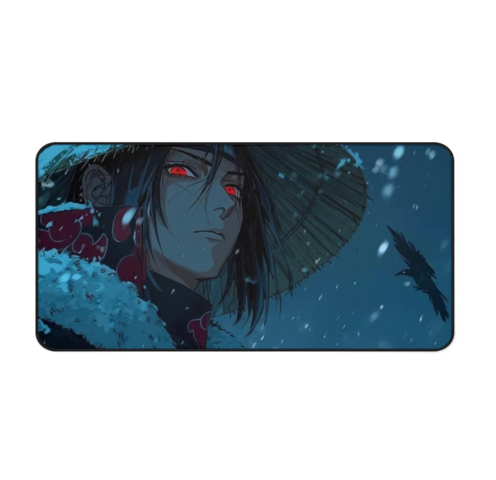 Anime Naruto Itachi Desk Mat, Mouse Pad, Gamer Gift, Anime Fan, Choose Size