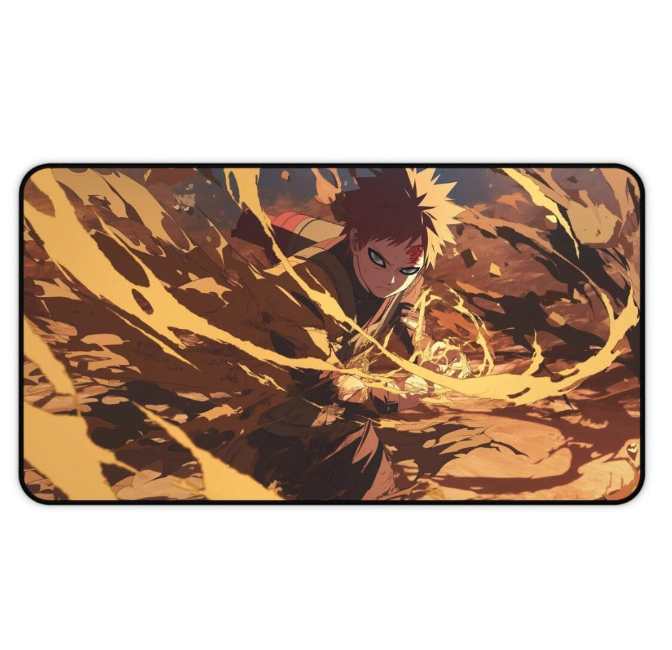 Anime Naruto Gaara Desk Mat, Mouse Pad, Gamer Gift, Anime Fan, Choose Size