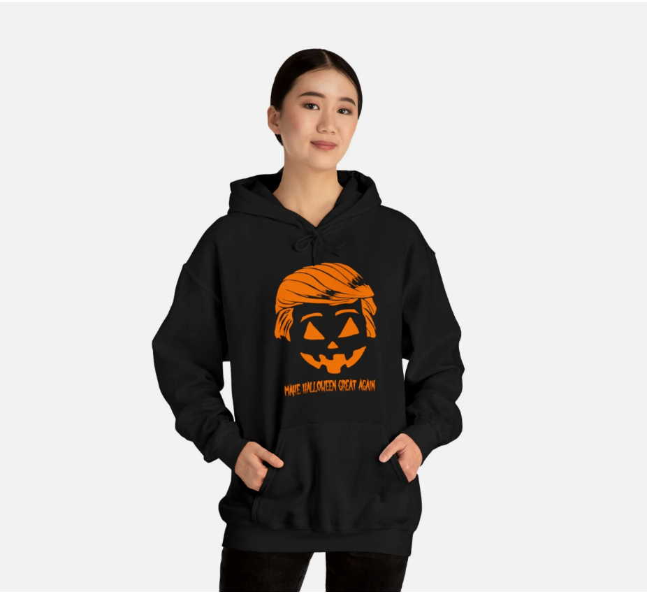 Trumpkin Make Halloween Great Again Graphic Hoodie,