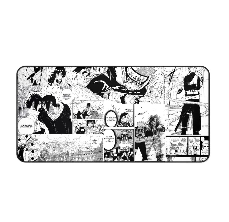 Artistic Anime Naruto Desk Mat, Gaming Mousepad, Office Decor, Mouse Pad, Desk Accessories, Choose Size