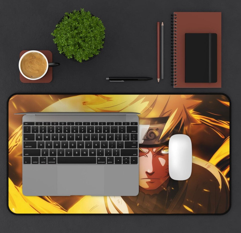 Artistic Anime Naruto Desk Mat, Mouse Pad, Gaming Mousepad, Office Decor, Desk Accessories, Choose Size