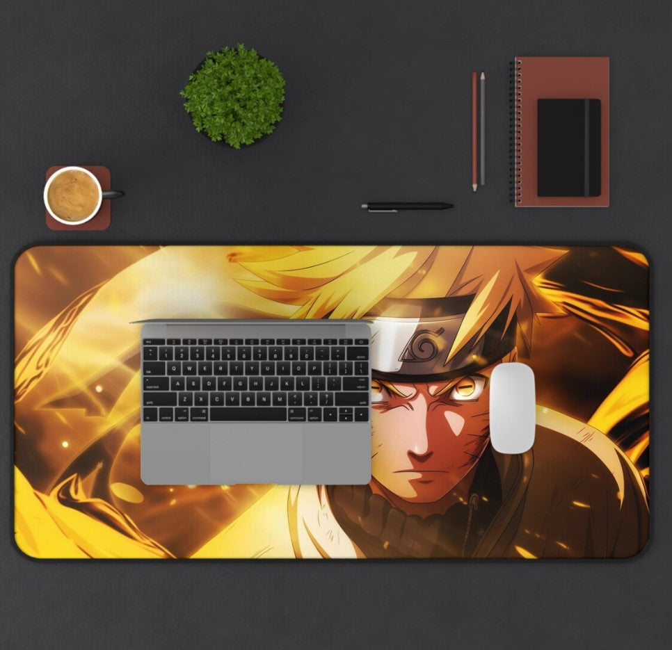 Artistic Anime Naruto Desk Mat, Mouse Pad, Gaming Mousepad, Office Decor, Desk Accessories, Choose Size
