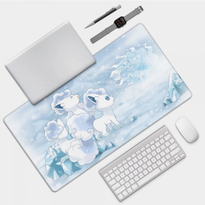 Board Card Game Pokemon Alolan Vulpix Mouse Pad PTCG CCG MTG Games Play Mat, Choose Size
