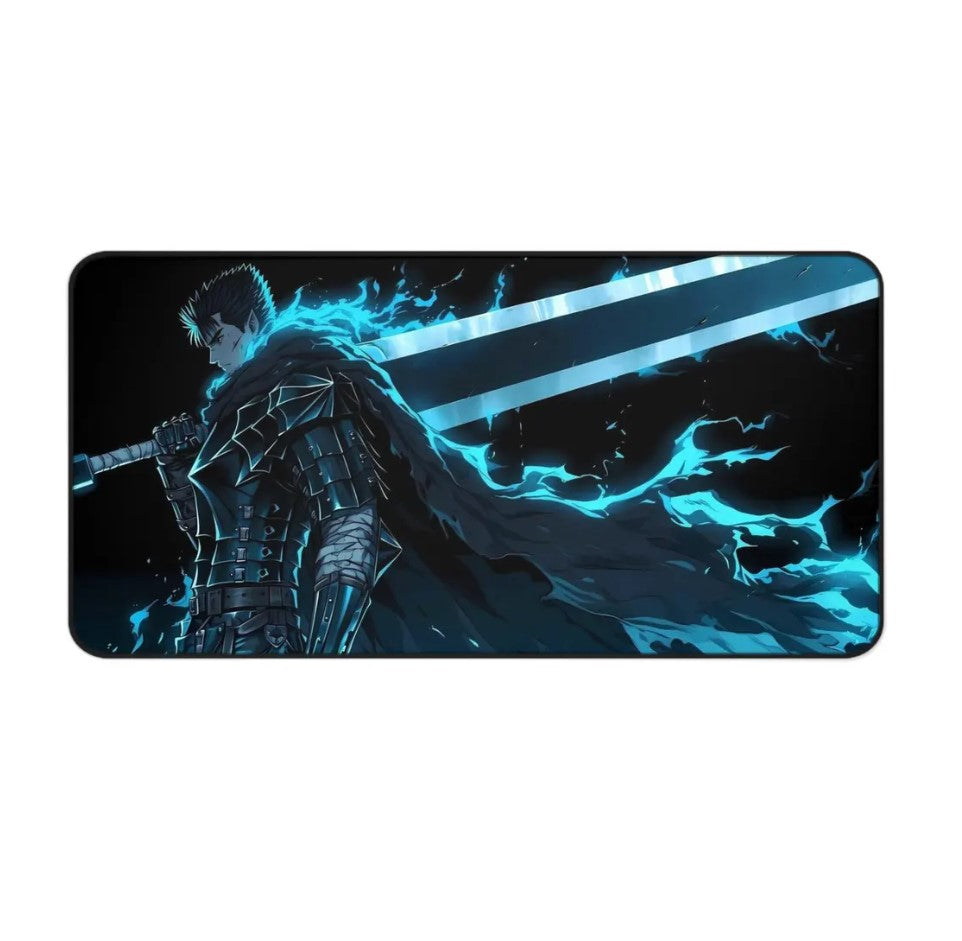 Anime Berserk Guts Desk Mat, Mouse Pad, Anime Fan, Gamers Gift, Choose Size