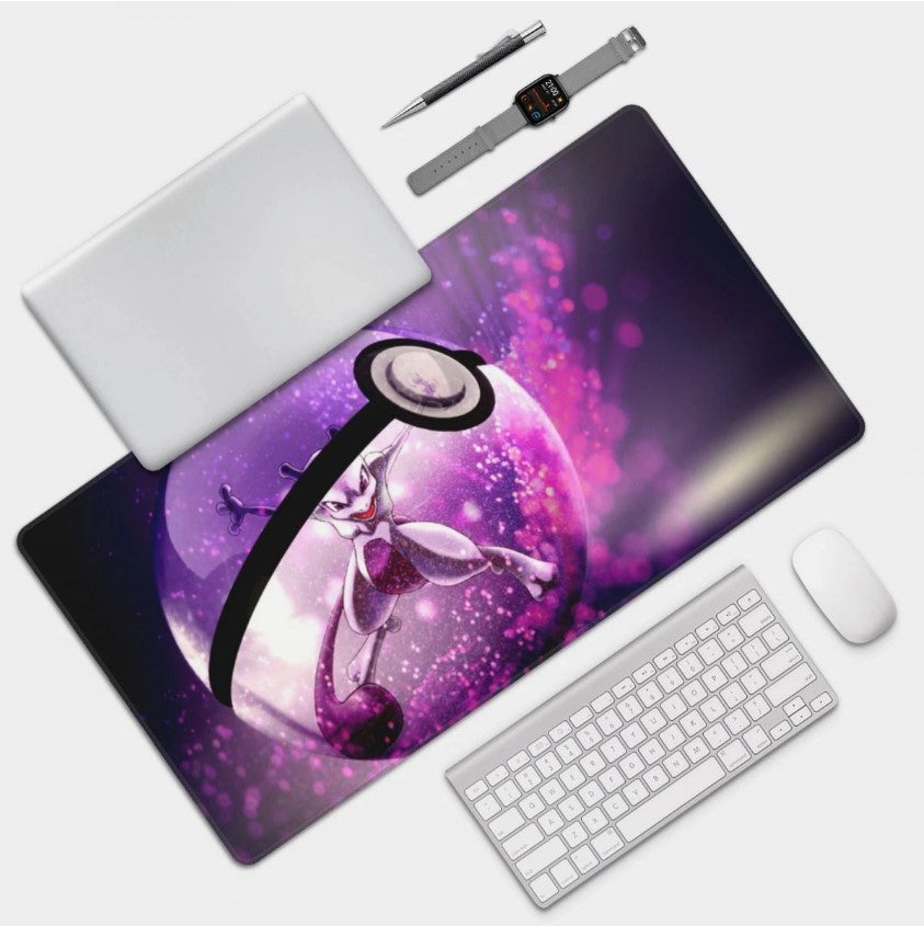 Board Card Game Pokemon Mewtwo Mouse Pad PTCG CCG MTG Play Mat , Choose Size