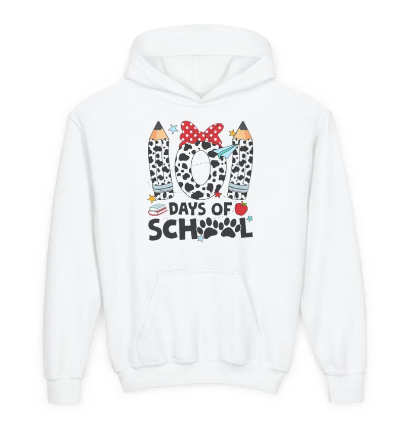 Fun School Days Hooded Sweatshirt, Cute Kids Hoodie, Back to School Apparel, Youth Sweatshirt, Gift for Students