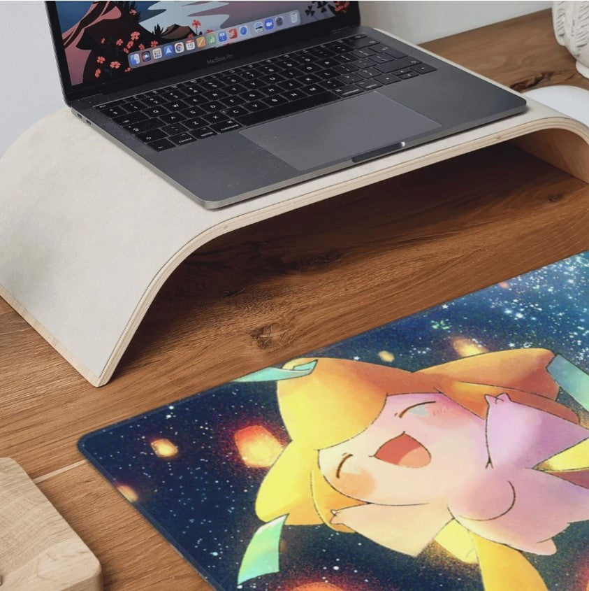 Board Card Game Pokemon Jirachi Mouse Pad PTCG CCG MTG Games Play Mat , Choose Size