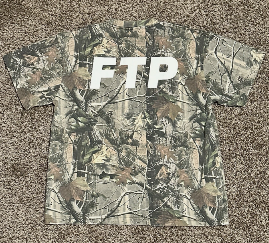 FTP Tree Camo Logo Tee Large