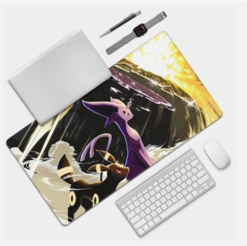 Board Card Game Pokemon Espeon Umbreon Mouse Pad PTCG CCG MTG Play Mat