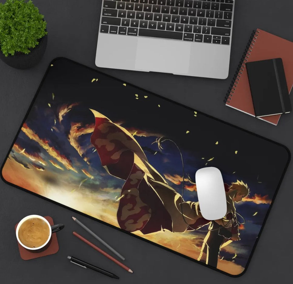 Anime Naruto Desk Mat, Custom Mouse Pad, Gamer Office Decor, Unique, Choose Size