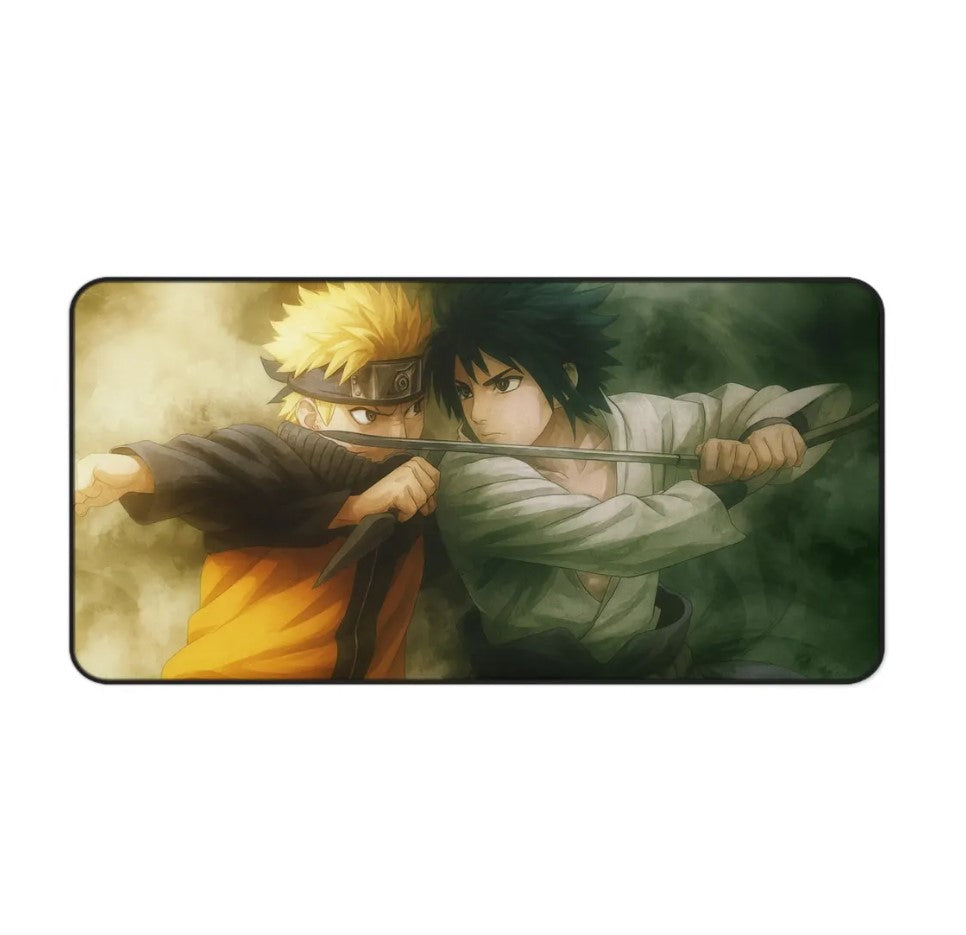 Anime Desk Mat, Gaming Mouse Pad, Naruto Sasuke Dekstop Accessories, Choose Size