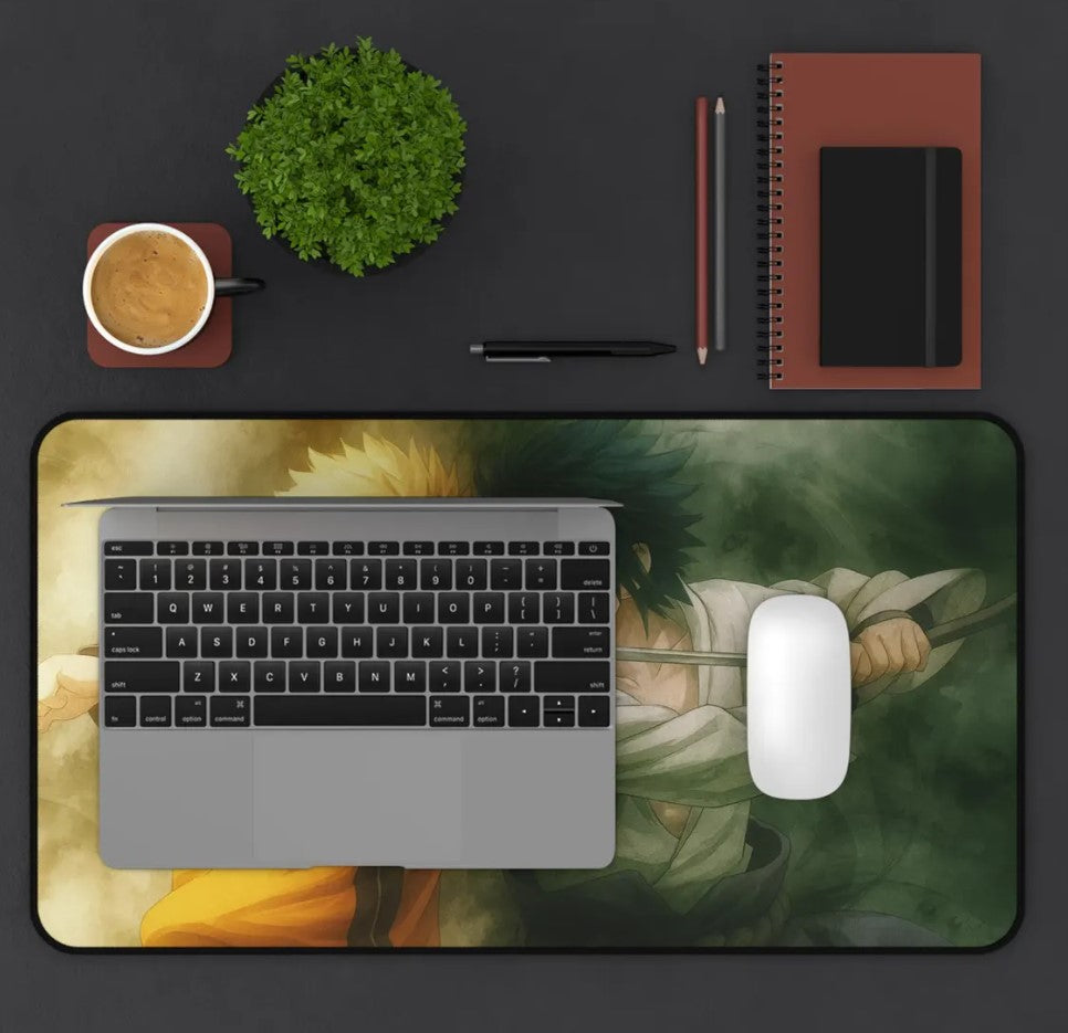 Anime Desk Mat, Gaming Mouse Pad, Naruto Sasuke Dekstop Accessories, Choose Size