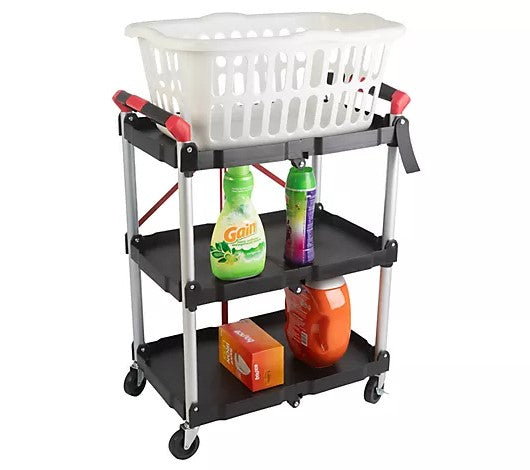 Stalwart Collapsible Cart - Portable and Lightw eight
