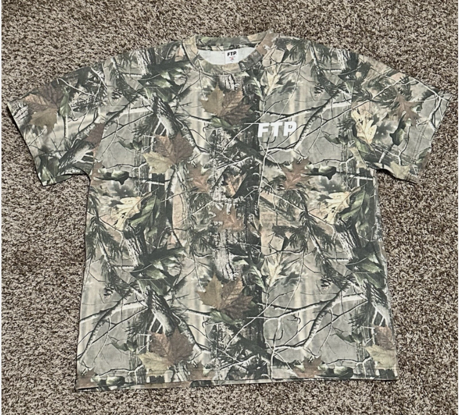 FTP Tree Camo Logo Tee Large