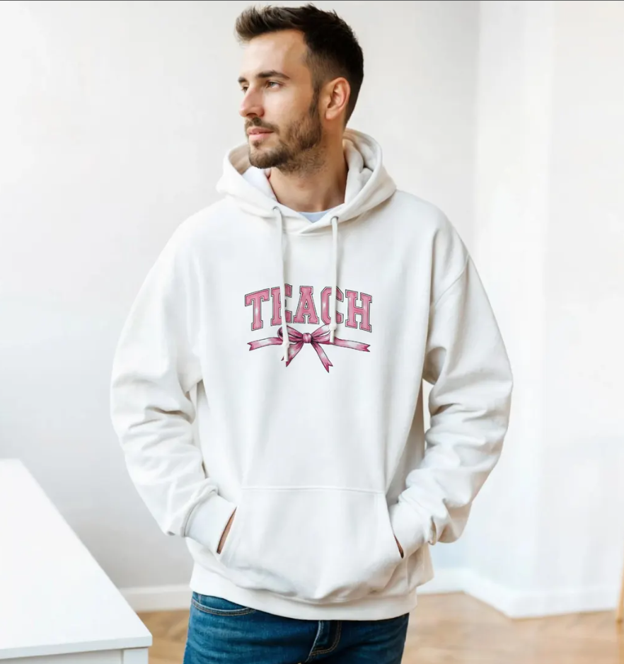 Back to school teacher jumper Classic Unisex Pullover Hoodie Gildan White